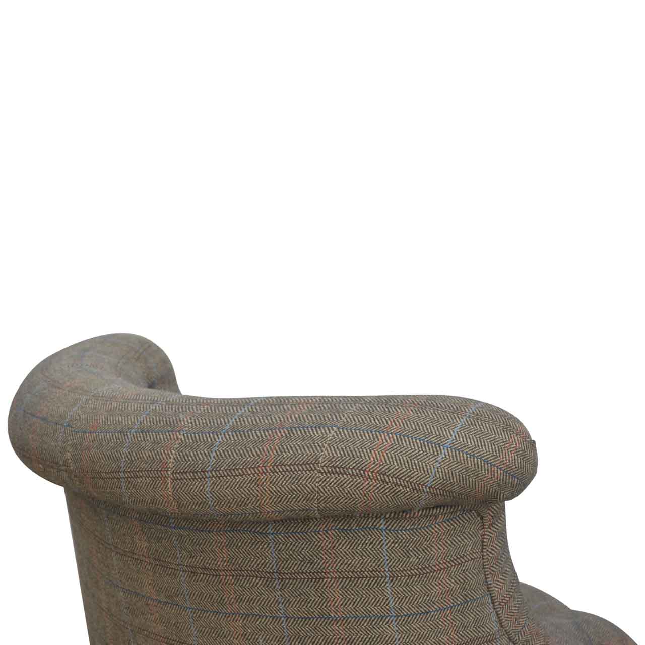 Small Multi Tweed Accent Chair - SILVIONIX