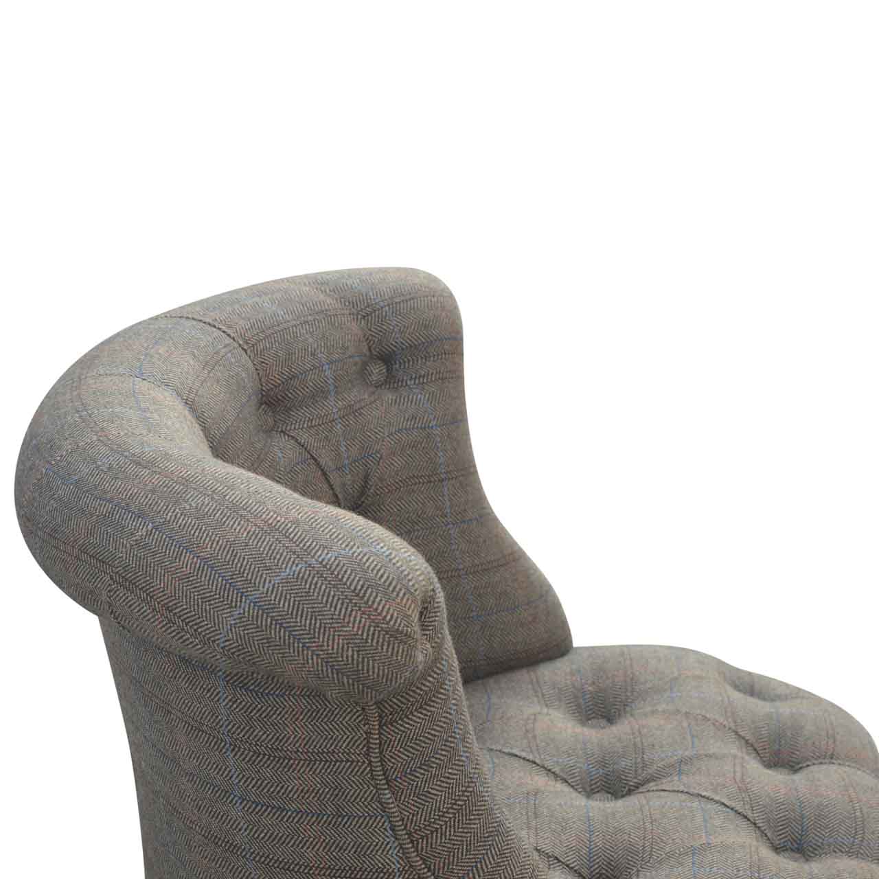 Small Multi Tweed Accent Chair - SILVIONIX