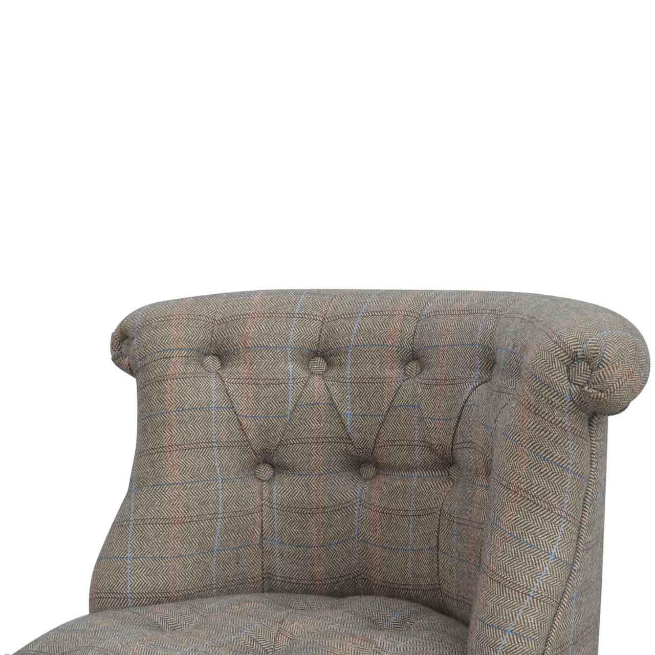 Small Multi Tweed Accent Chair - SILVIONIX