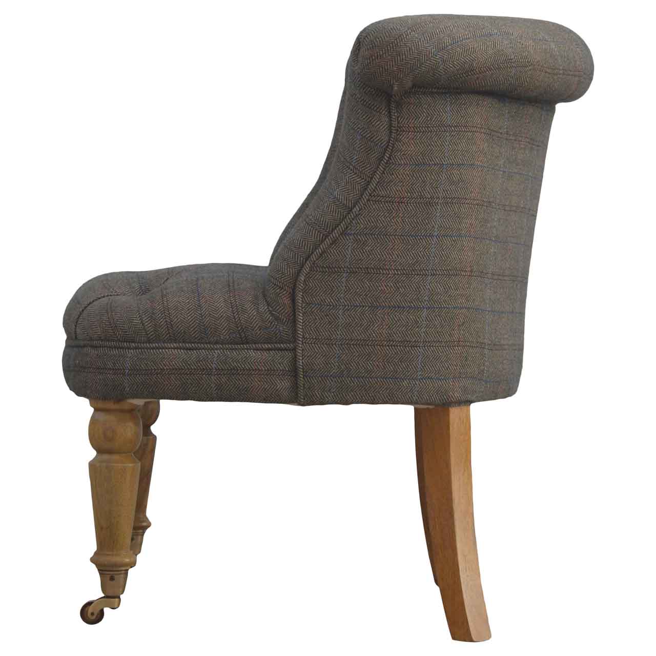 Small Multi Tweed Accent Chair - SILVIONIX