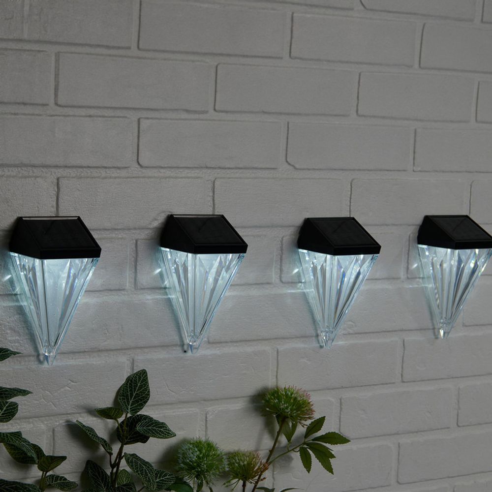 Solar lights Diamond x 4 - SILVIONIX