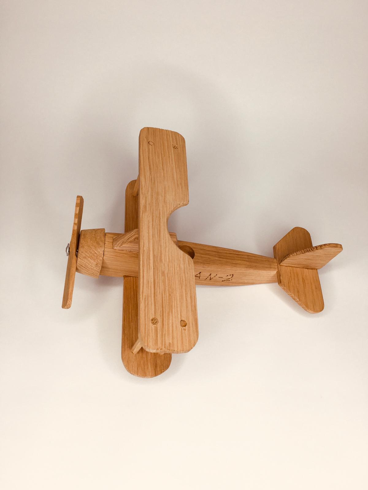 Solid Natural Oak Wood Airplane, Wooden Airplane,Wooden Toys, Plane, Wood Plane, Wooden Airplane, Wood Toy Airplane, Reclaimed Wood, Toy Wooden Airplane - SILVIONIX