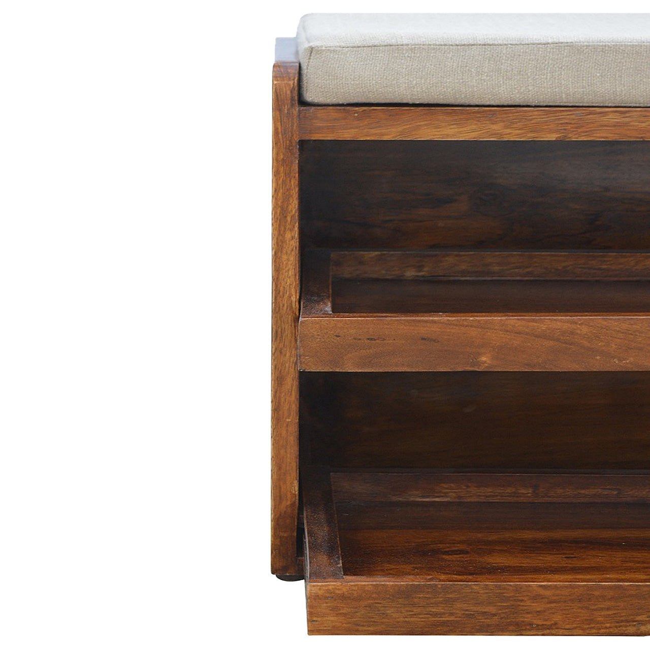 Solid Wood Shoe Storage Unit - SILVIONIX