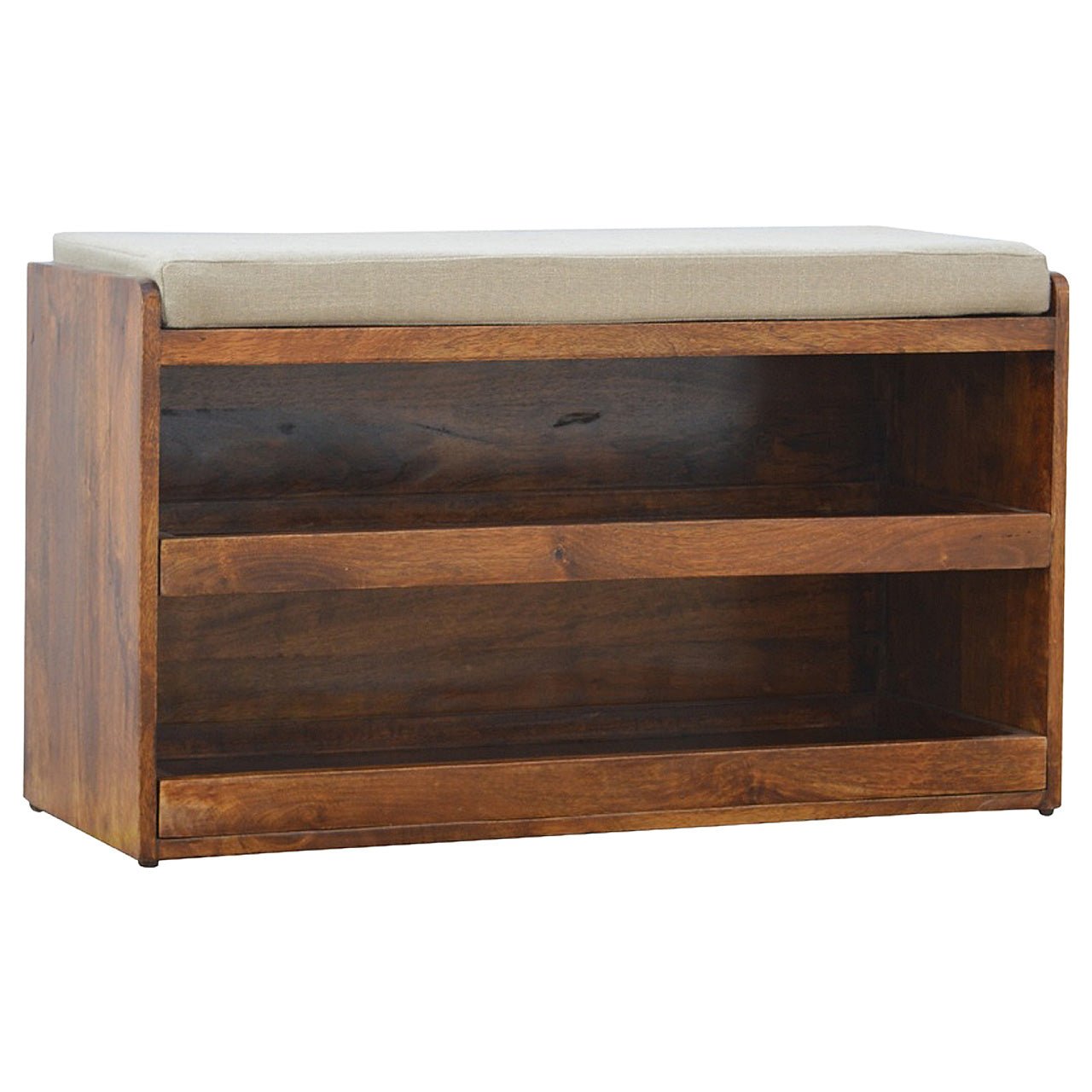 Solid Wood Shoe Storage Unit - SILVIONIX