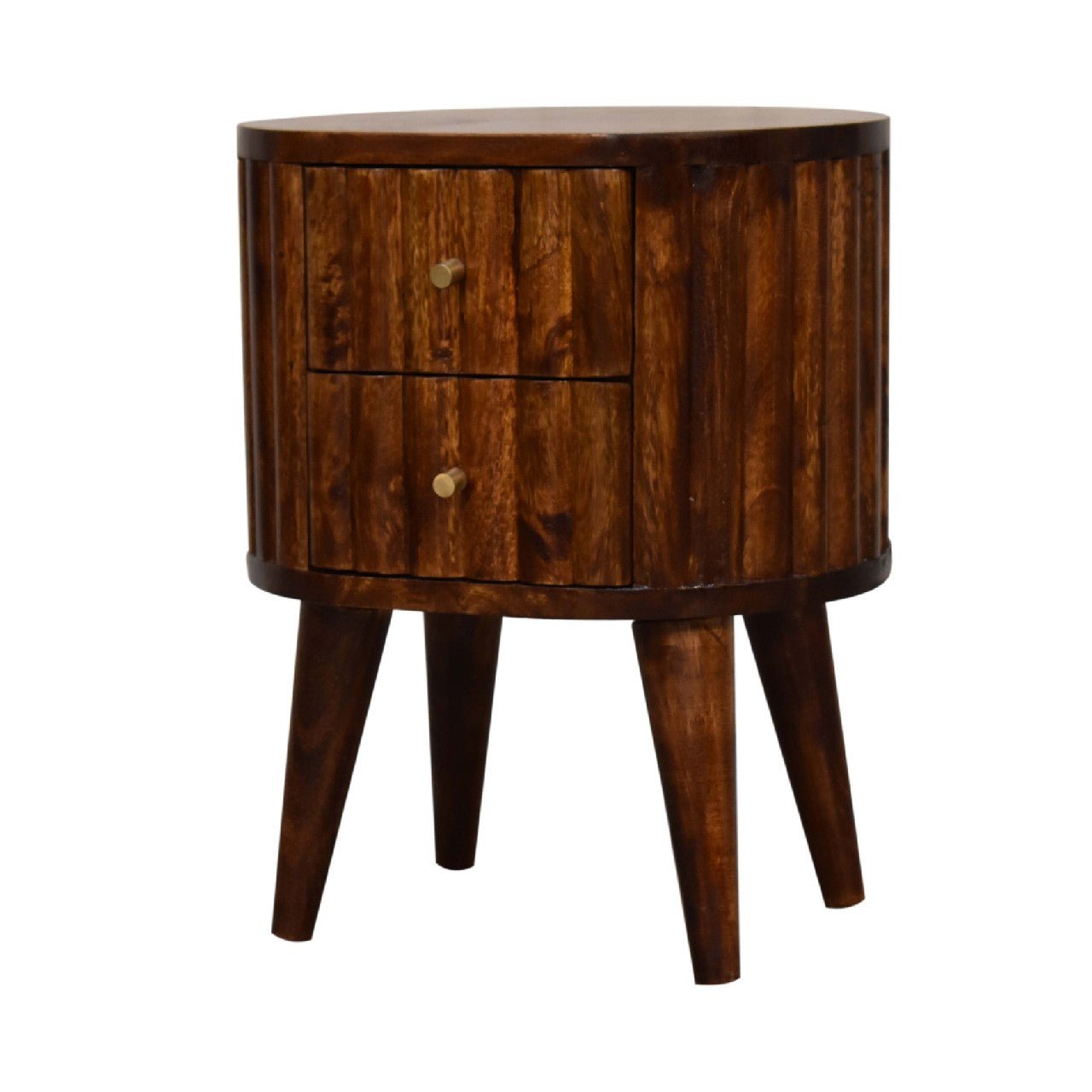 Stripe Chestnut Bedside - SILVIONIX