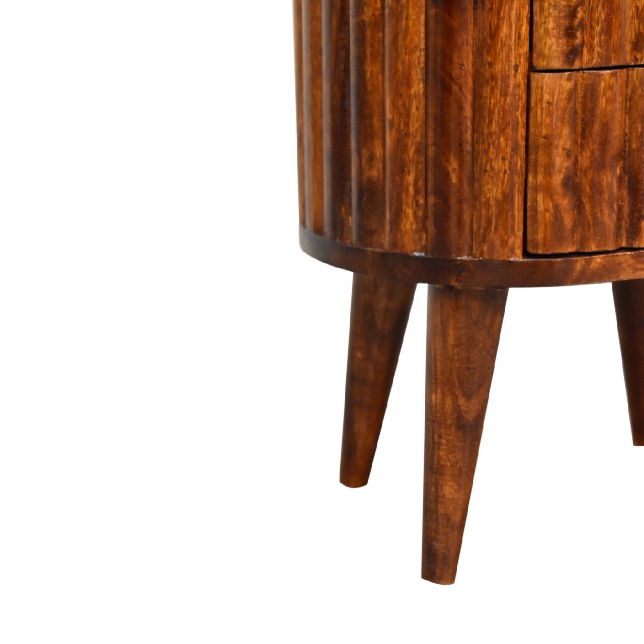 Stripe Chestnut Bedside - SILVIONIX