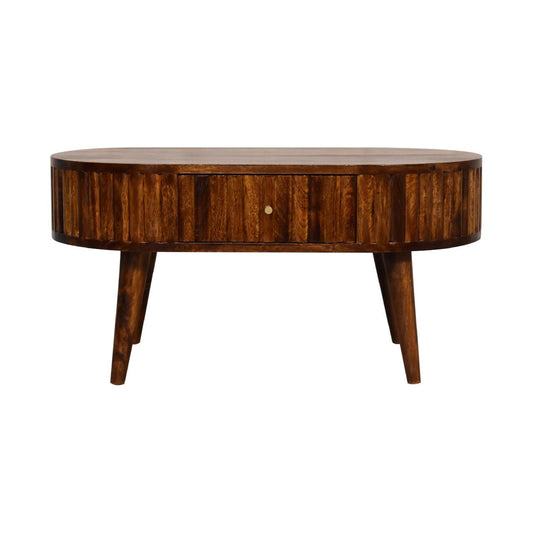 Stripe Chestnut Coffee Table - SILVIONIX