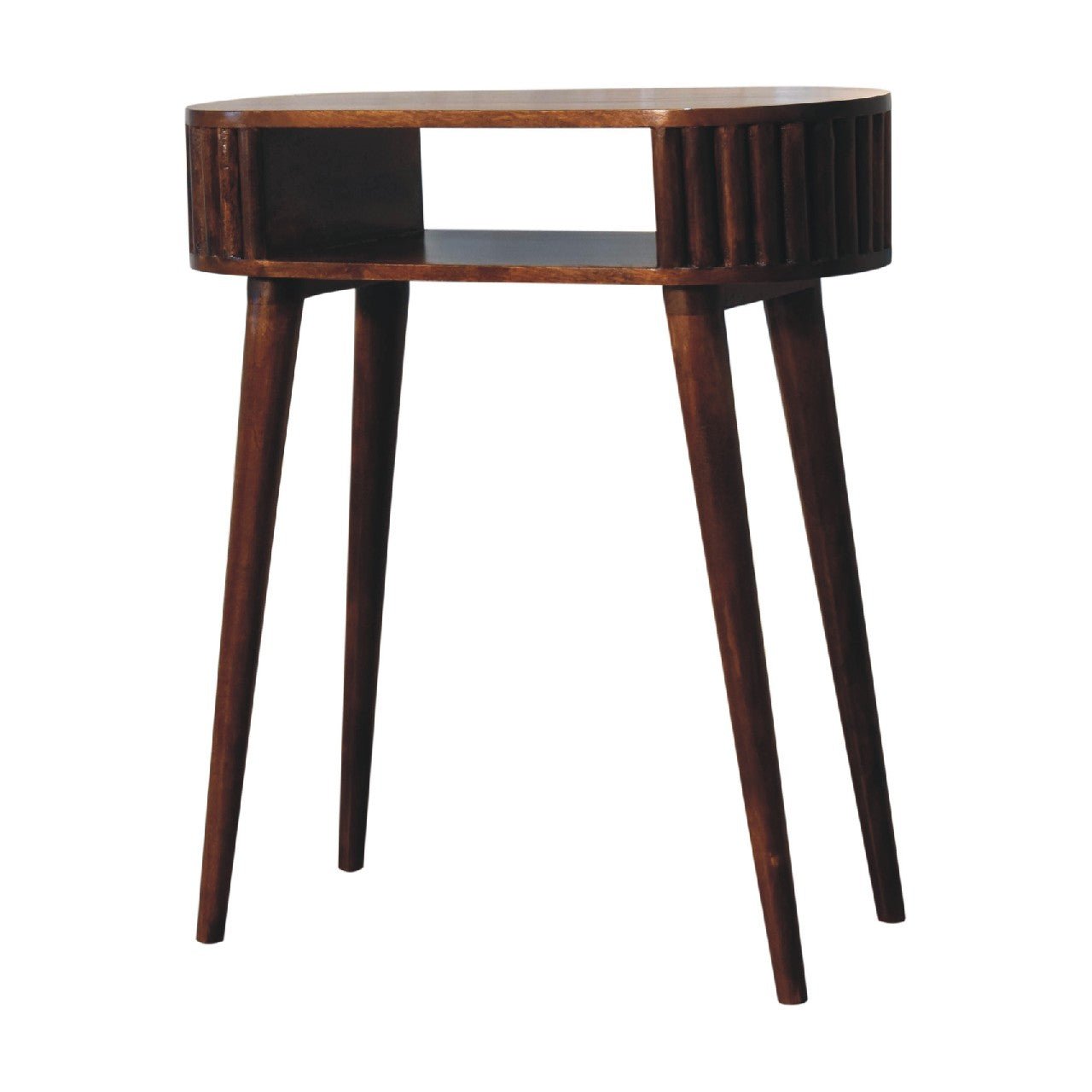 Stripe Chestnut Writing Desk - SILVIONIX