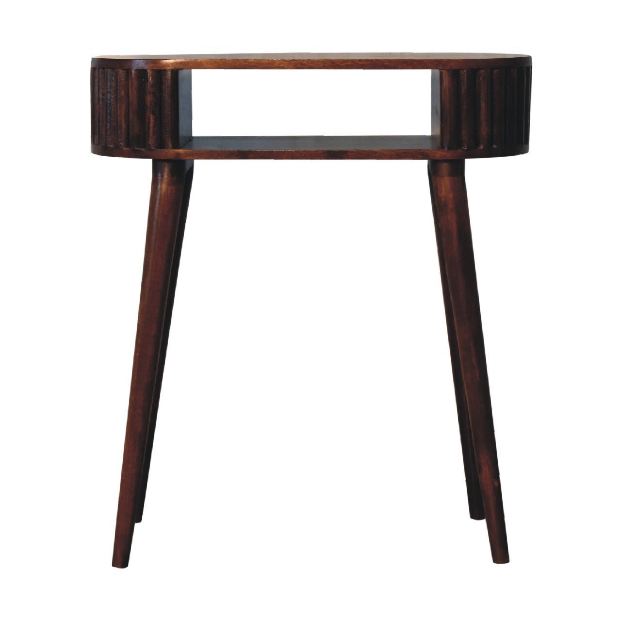 Stripe Chestnut Writing Desk - SILVIONIX