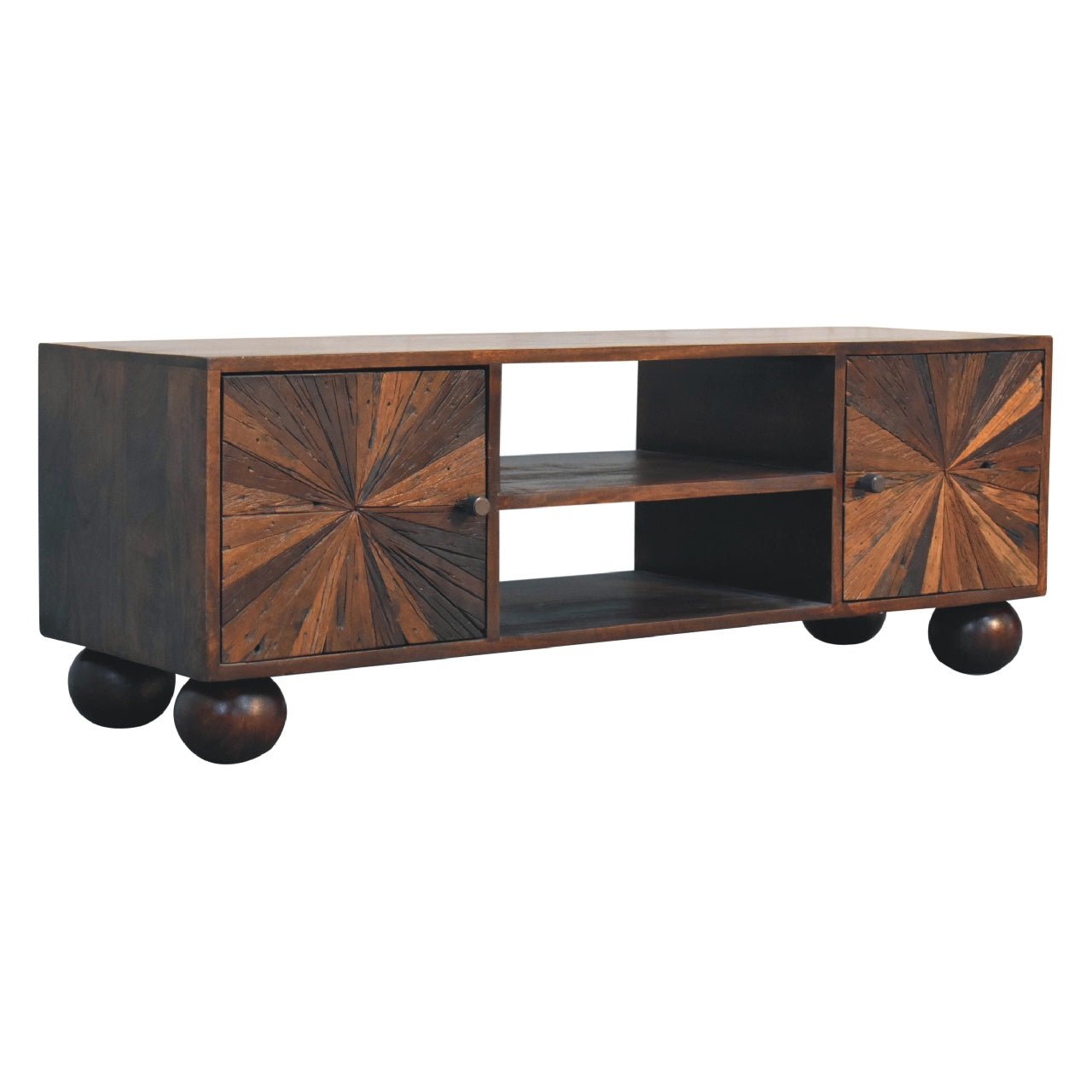 Sunrise Ball Walnut TV Unit - SILVIONIX