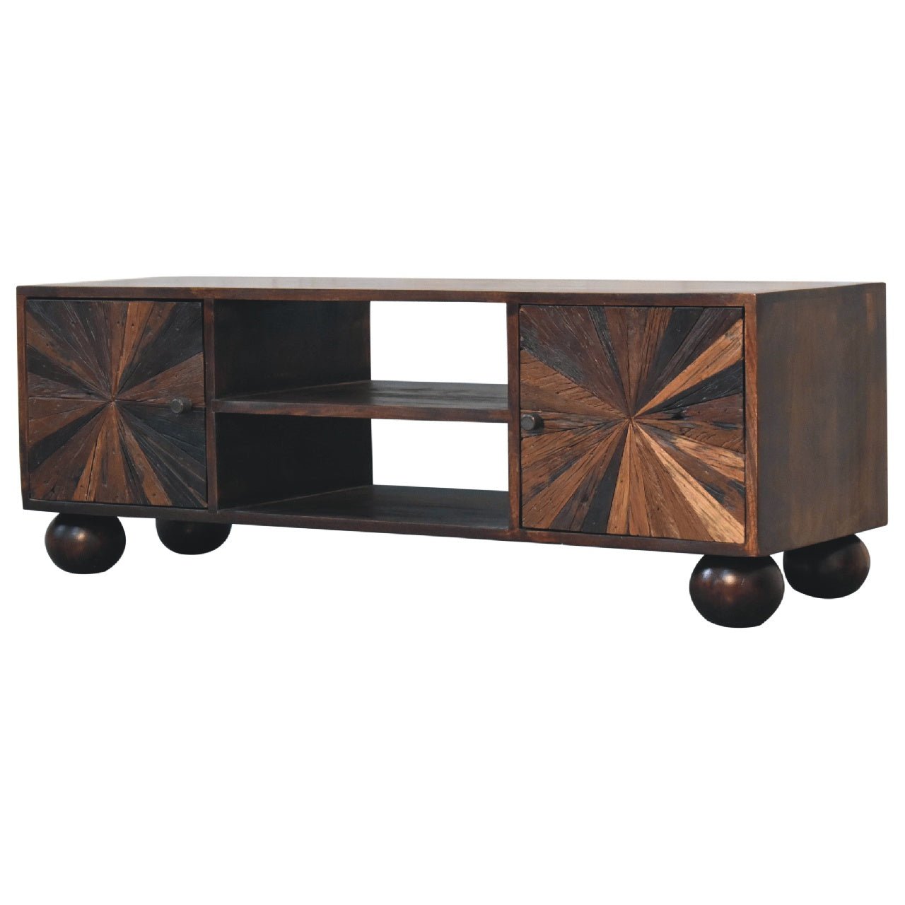 Sunrise Ball Walnut TV Unit - SILVIONIX