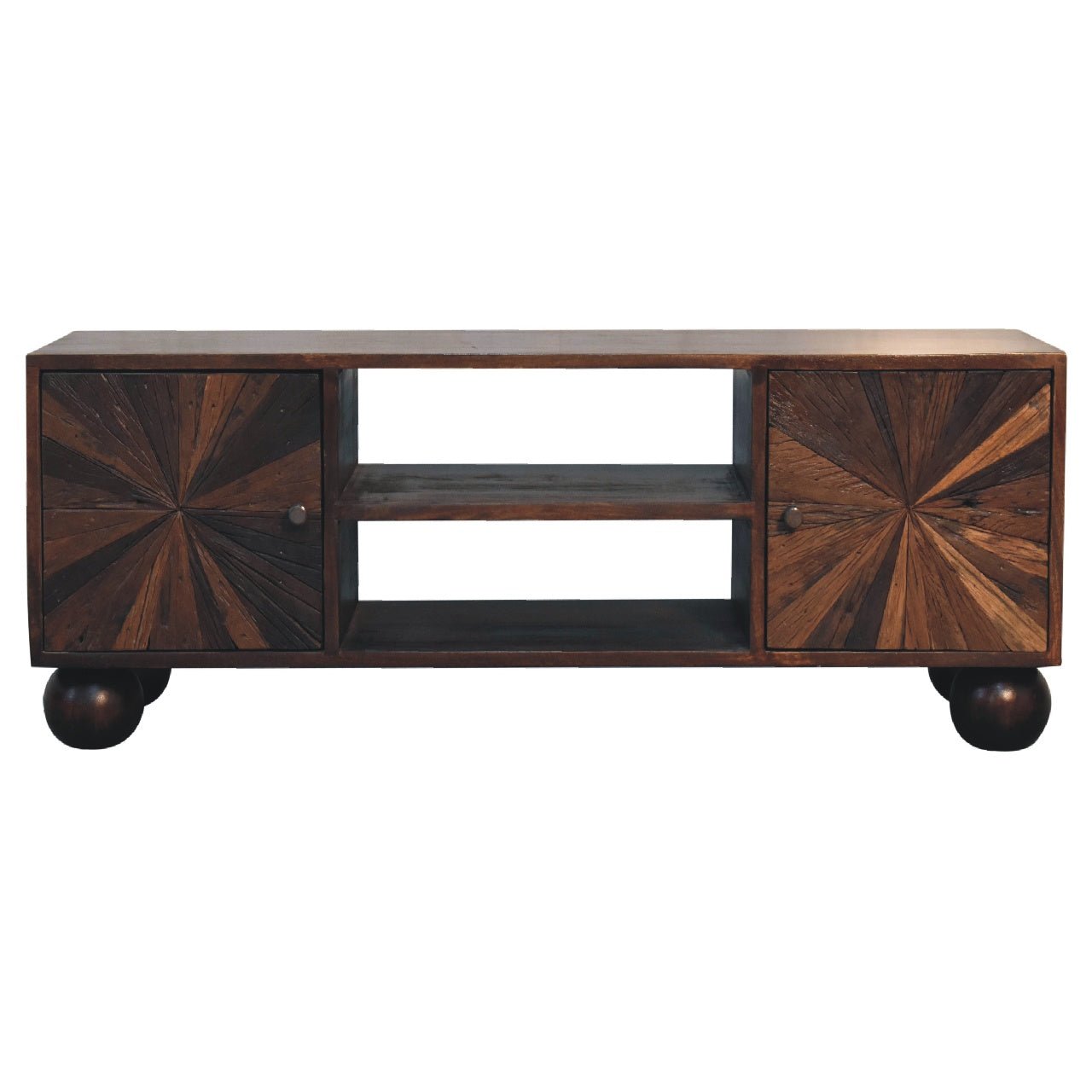 Sunrise Ball Walnut TV Unit - SILVIONIX