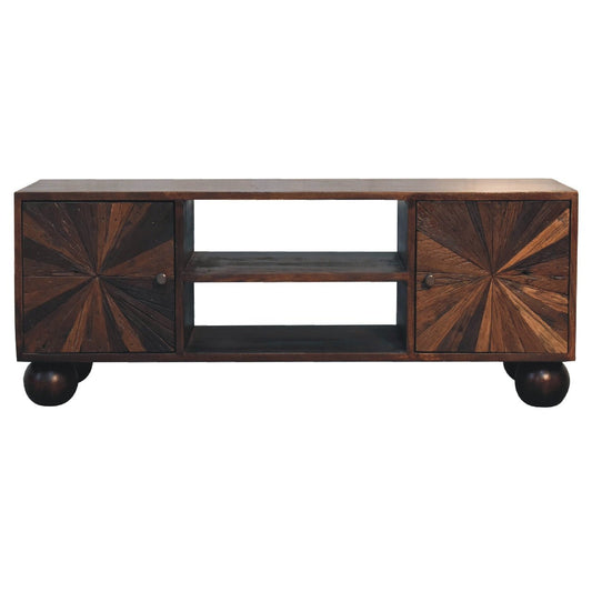 Sunrise Ball Walnut TV Unit - SILVIONIX