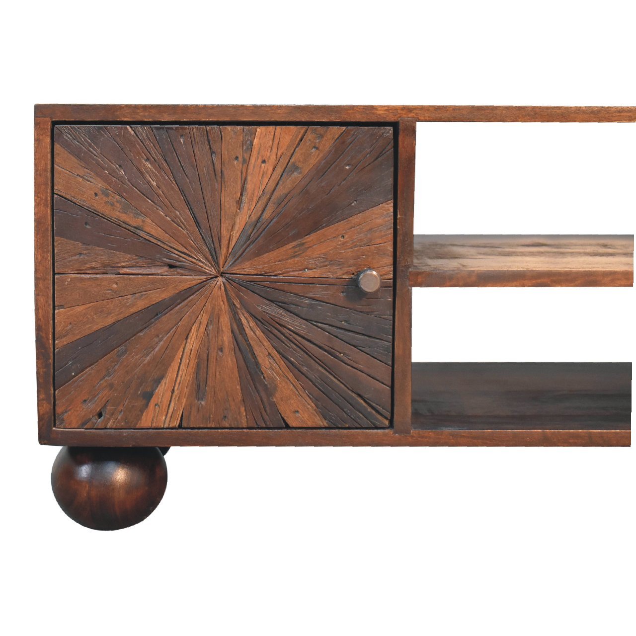 Sunrise Ball Walnut TV Unit - SILVIONIX