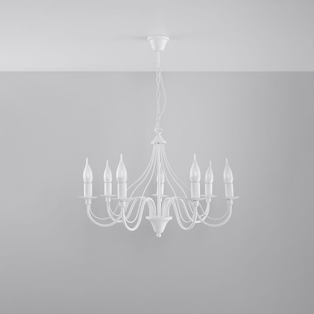 Chandelier steel Minerwa modern Design E14