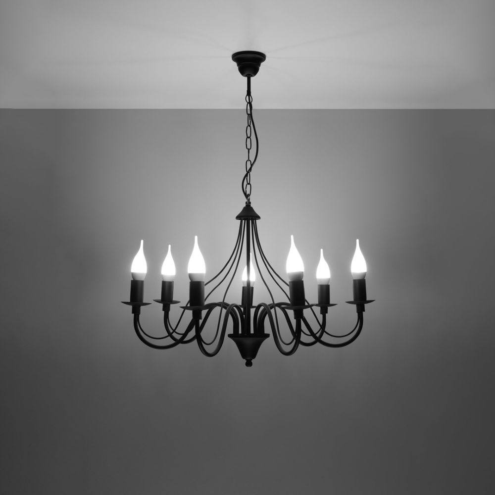 Chandelier steel Minerwa modern Design E14