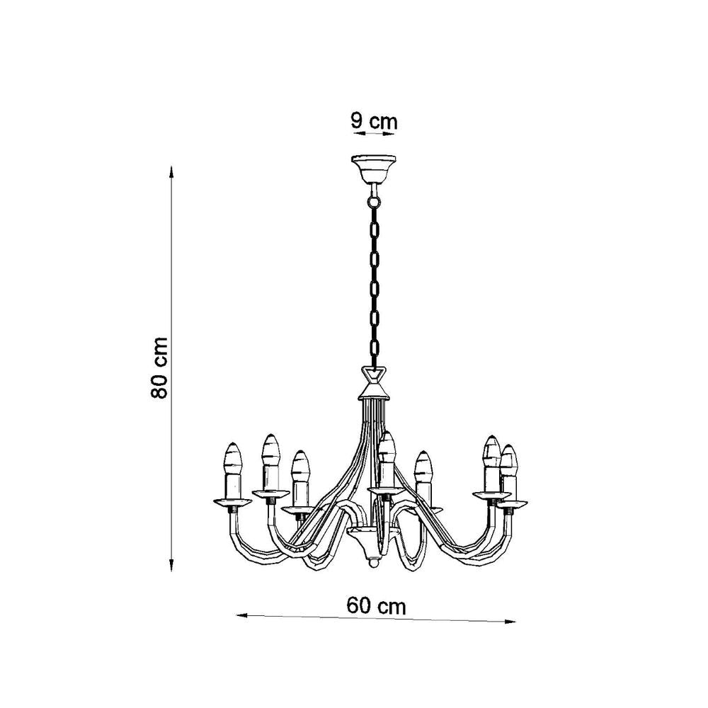 Chandelier steel Minerwa modern Design E14