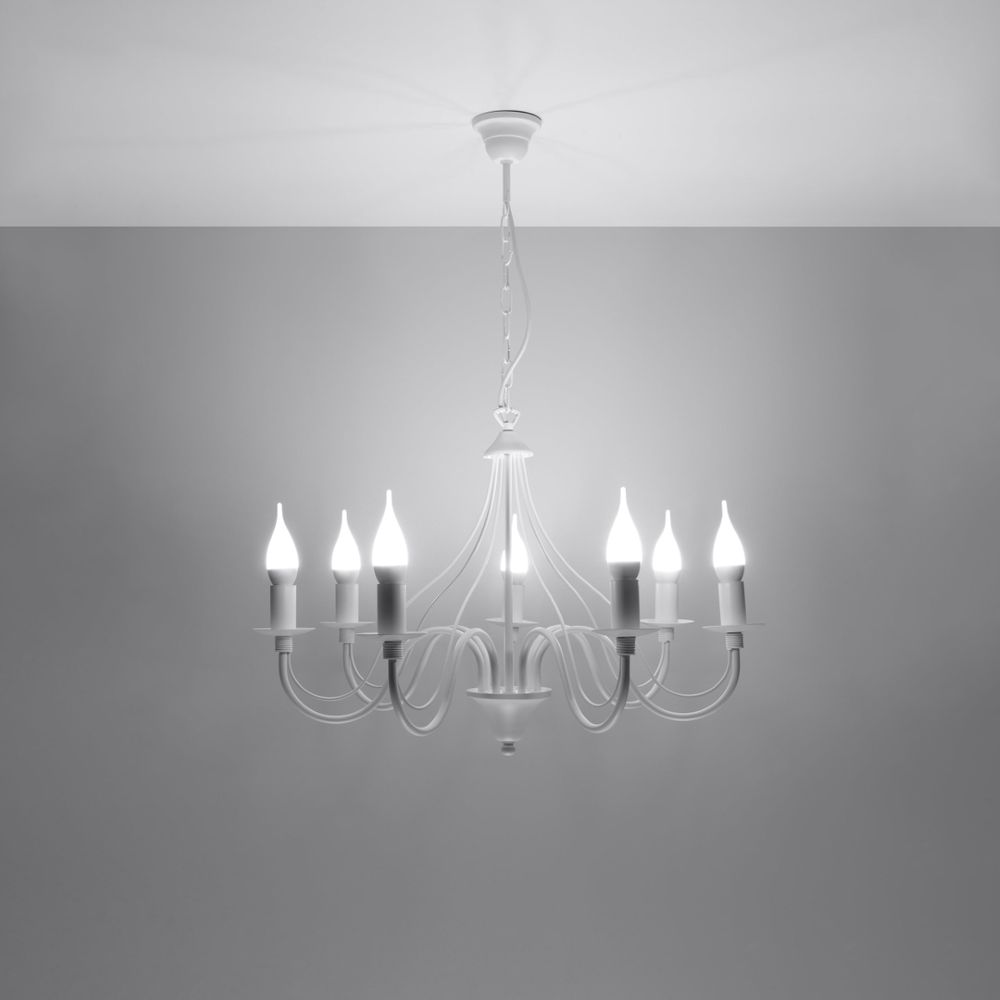 Chandelier steel Minerwa modern Design E14