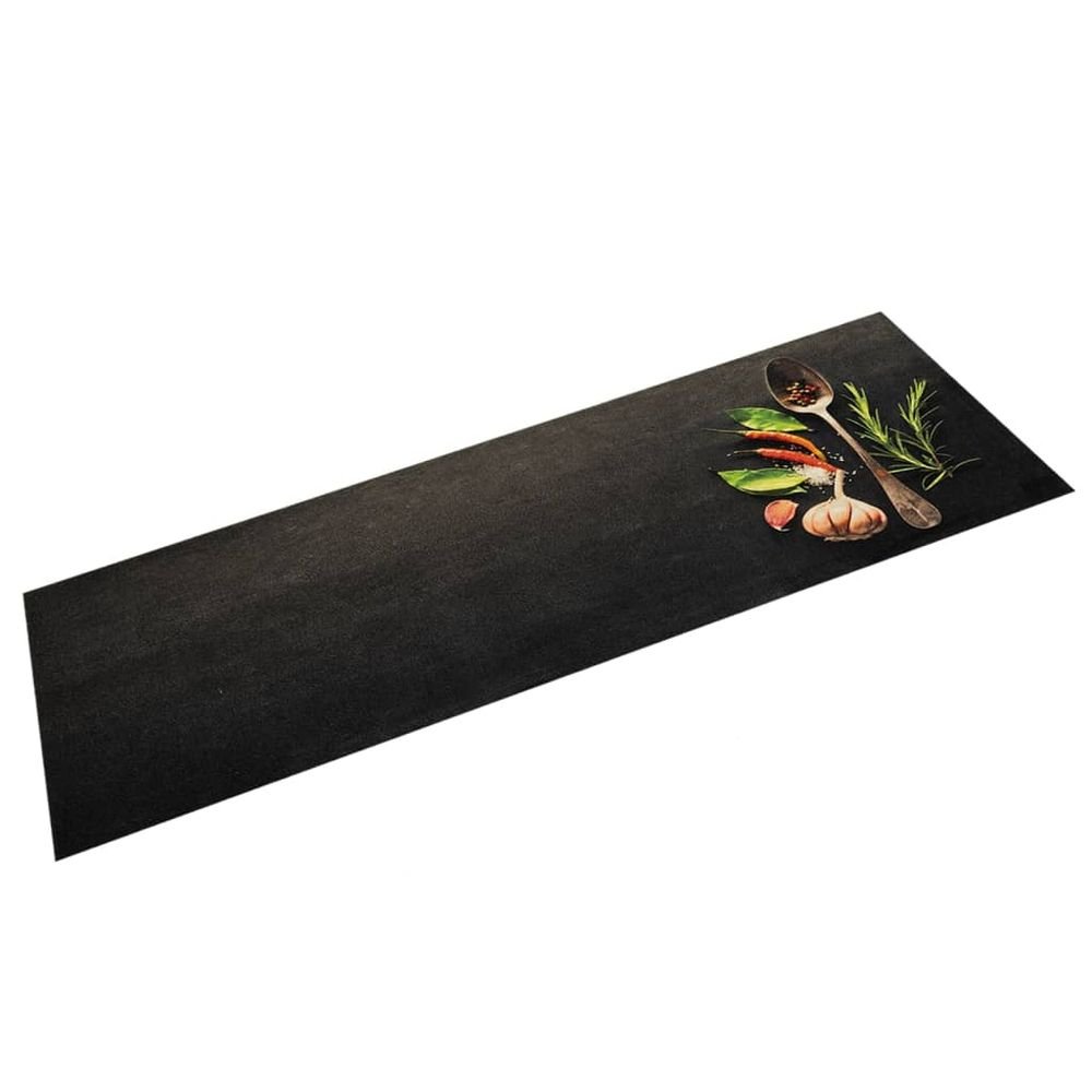 vidaXL Kitchen Rug Washable Spices 45x150 cm Velvet - SILVIONIX