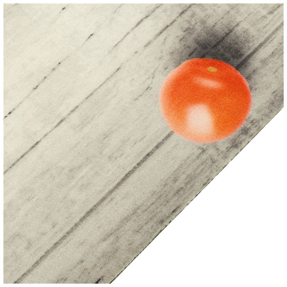 vidaXL Kitchen Rug Washable Tomatoes 45x150 cm Velvet - SILVIONIX