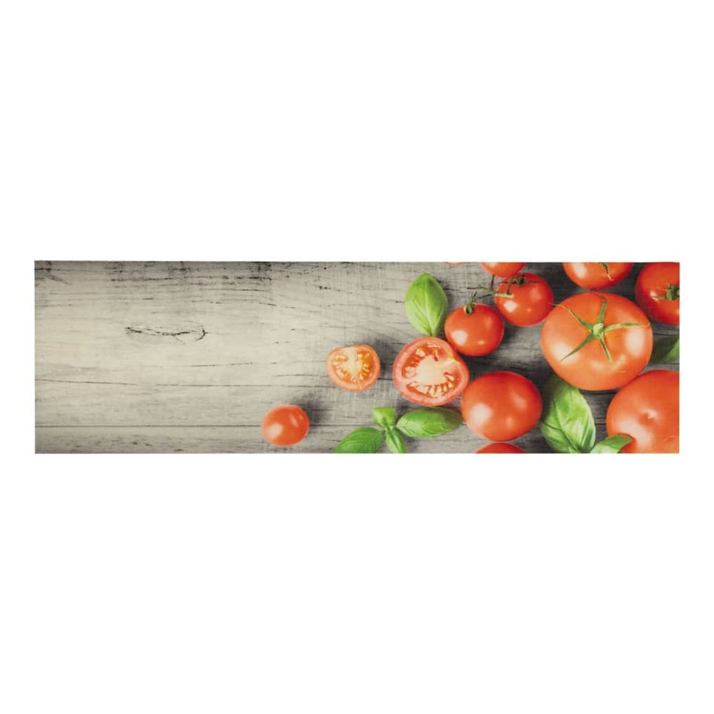 vidaXL Kitchen Rug Washable Tomatoes 45x150 cm Velvet - SILVIONIX