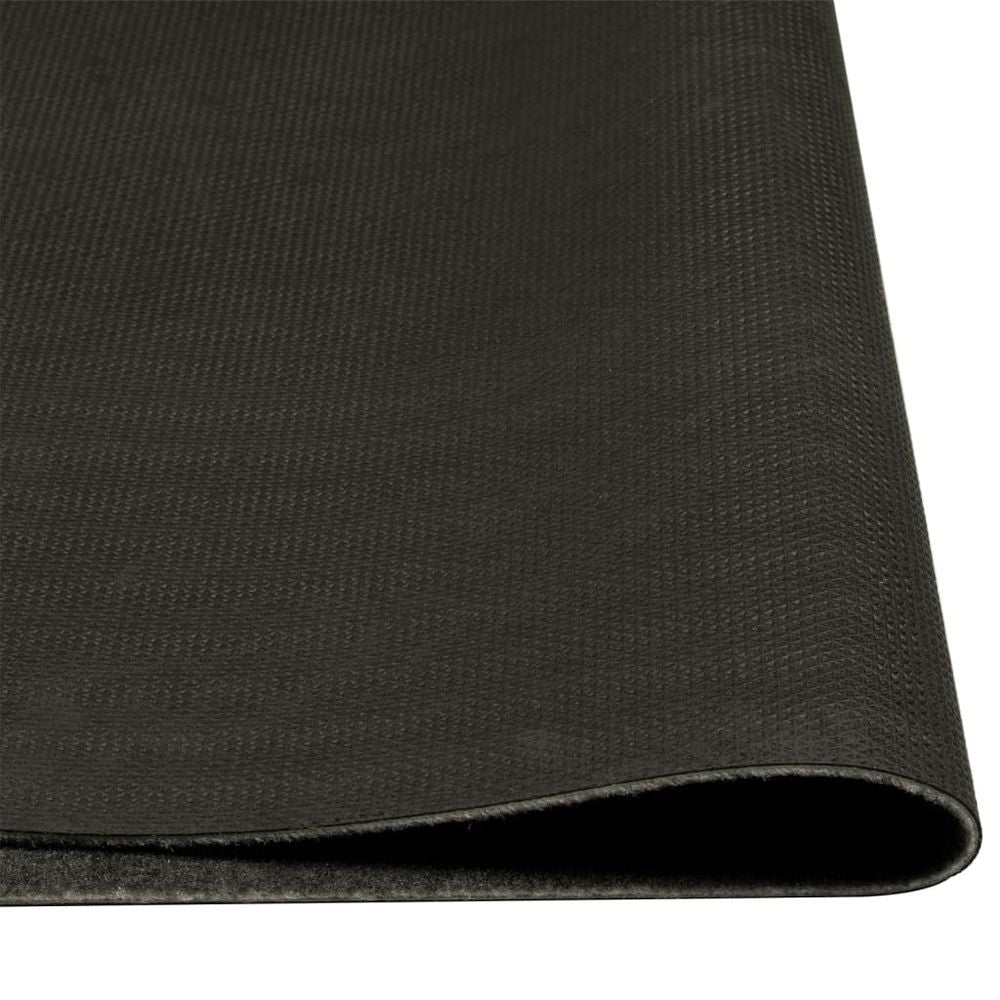 vidaXL Kitchen Rug Washable Wine Grey 60x180 cm Velvet - SILVIONIX