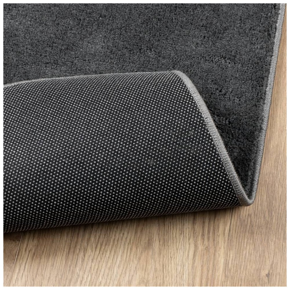 vidaXL Rug OVIEDO Short Pile Anthracite 200x280 cm - SILVIONIX