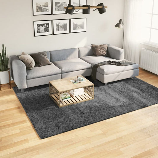 vidaXL Rug OVIEDO Short Pile Anthracite 200x280 cm - SILVIONIX