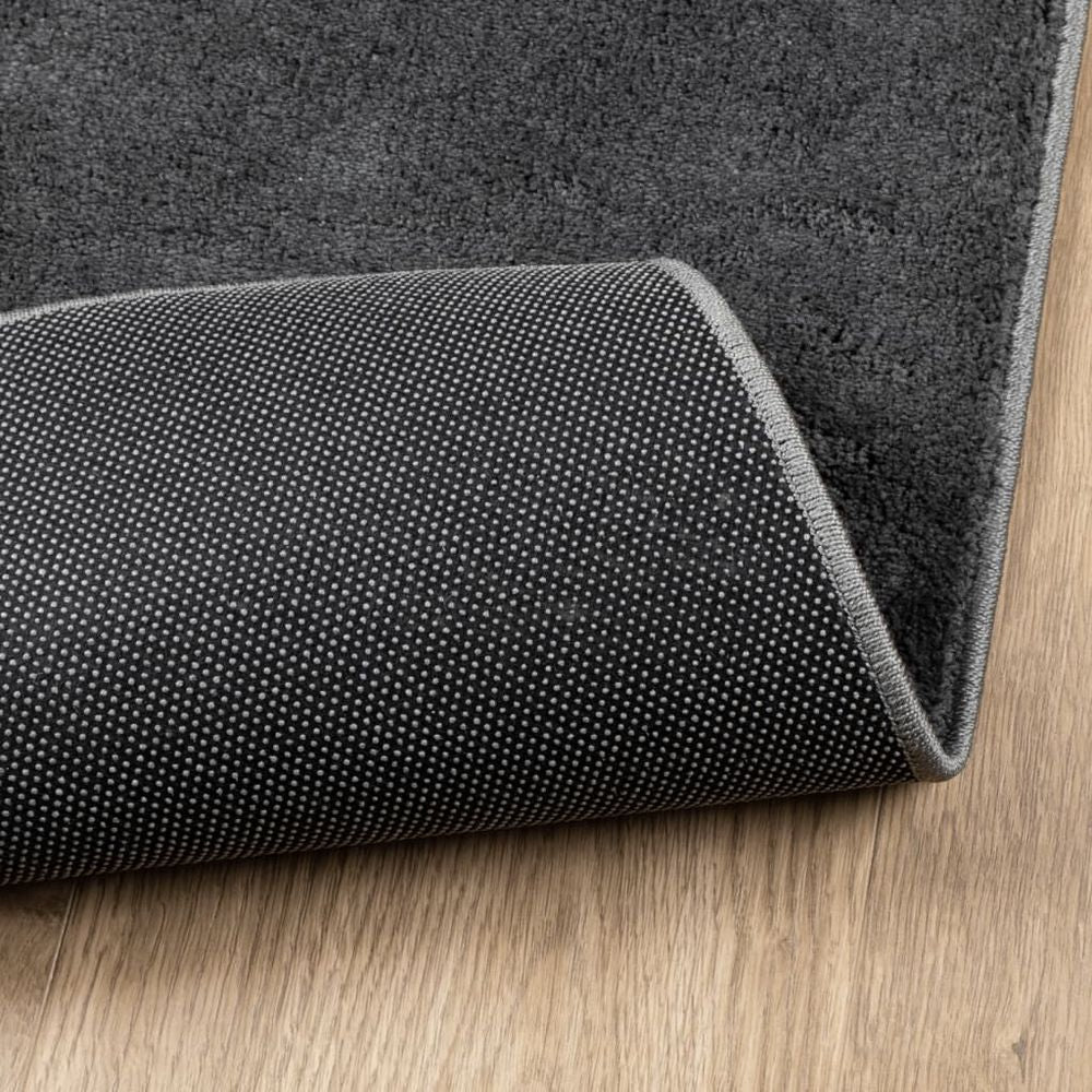 vidaXL Rug OVIEDO Short Pile Anthracite 60x110 cm - SILVIONIX