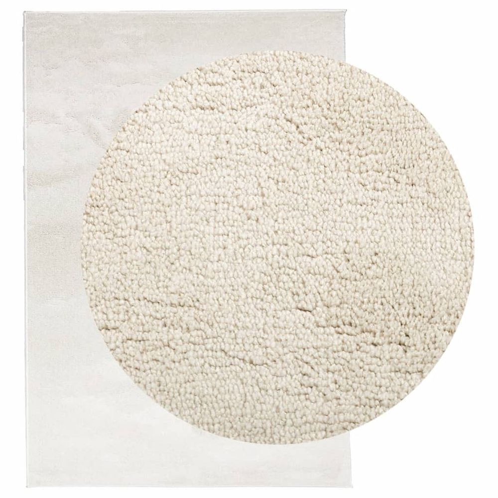 vidaXL Rug OVIEDO Short Pile Beige 120x170 cm - SILVIONIX