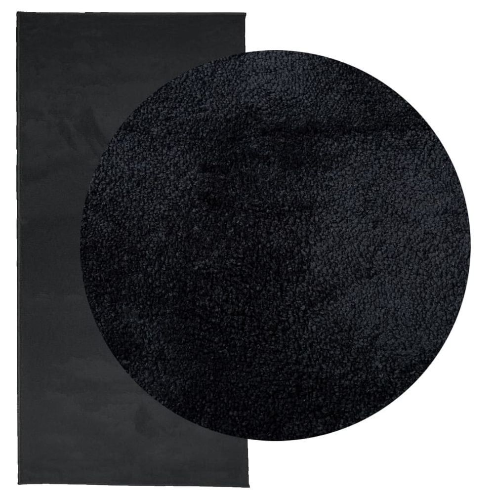 vidaXL Rug OVIEDO Short Pile Black 100x200 cm - SILVIONIX