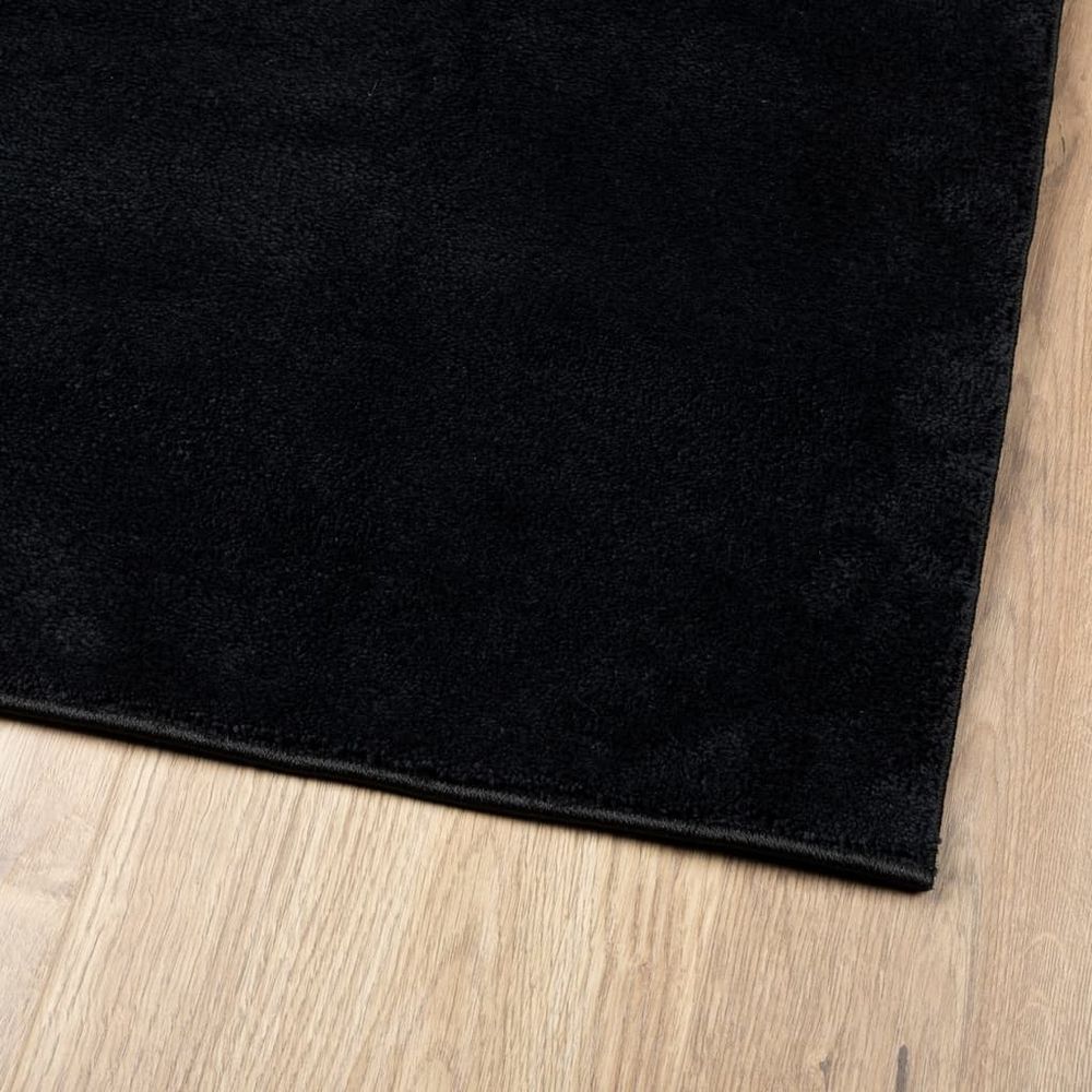 vidaXL Rug OVIEDO Short Pile Black 100x200 cm - SILVIONIX