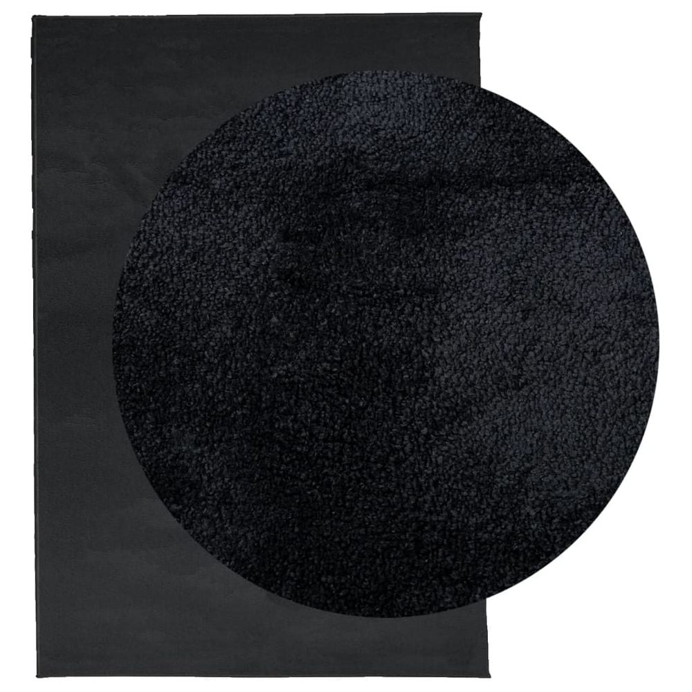 vidaXL Rug OVIEDO Short Pile Black 200x280 cm - SILVIONIX