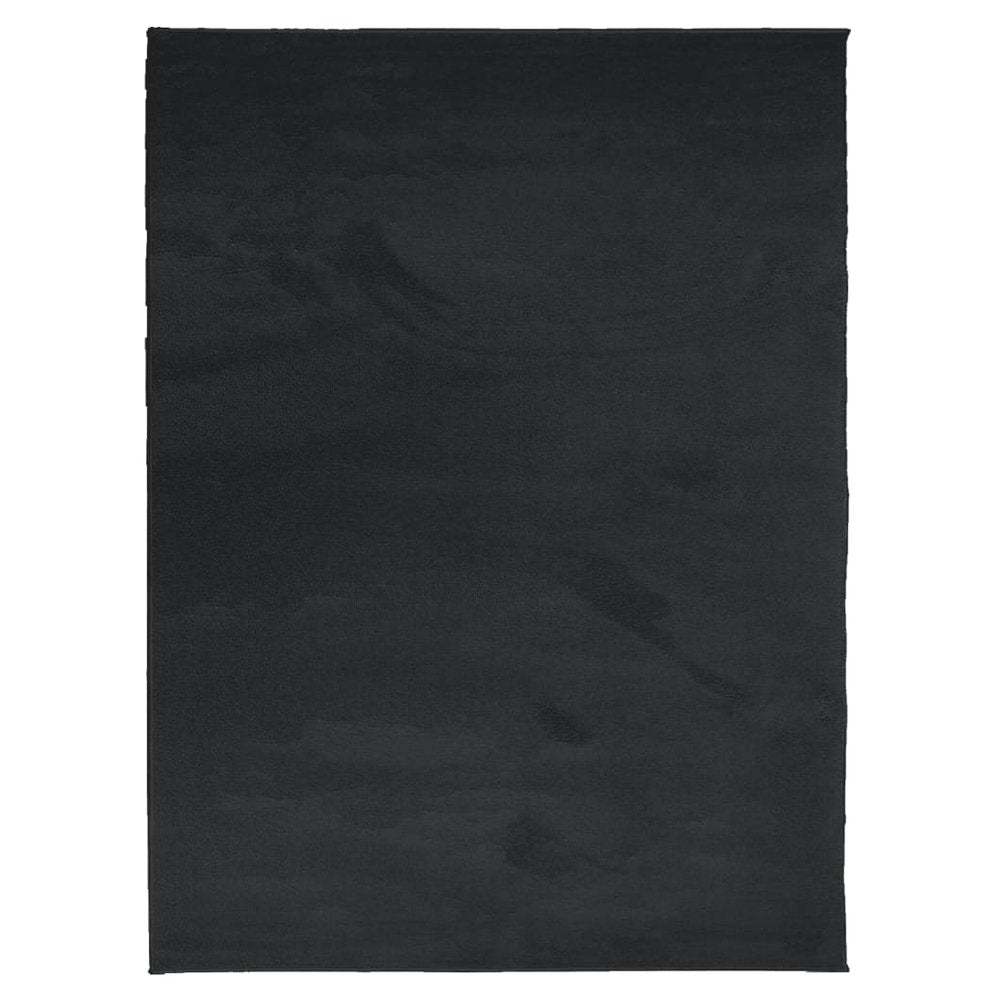 vidaXL Rug OVIEDO Short Pile Black 240x340 cm - SILVIONIX