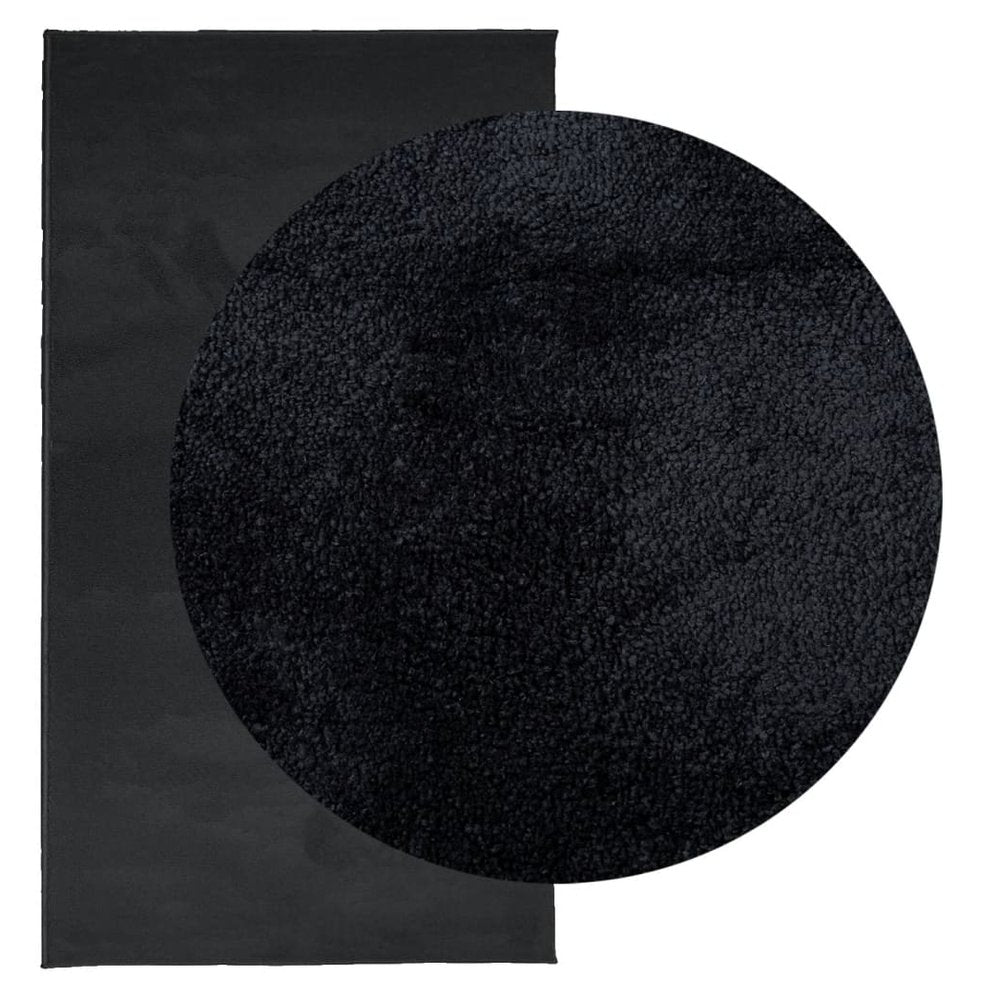 vidaXL Rug OVIEDO Short Pile Black 60x110 cm - SILVIONIX