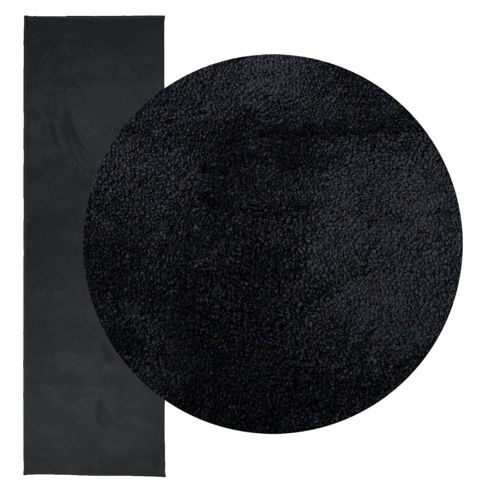 vidaXL Rug OVIEDO Short Pile Black 80x250 cm - SILVIONIX