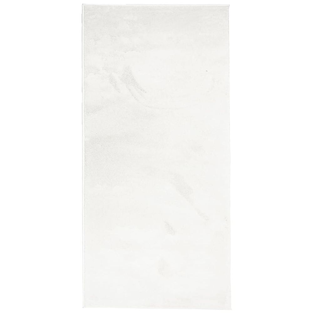 vidaXL Rug OVIEDO Short Pile Cream 100x200 cm - SILVIONIX