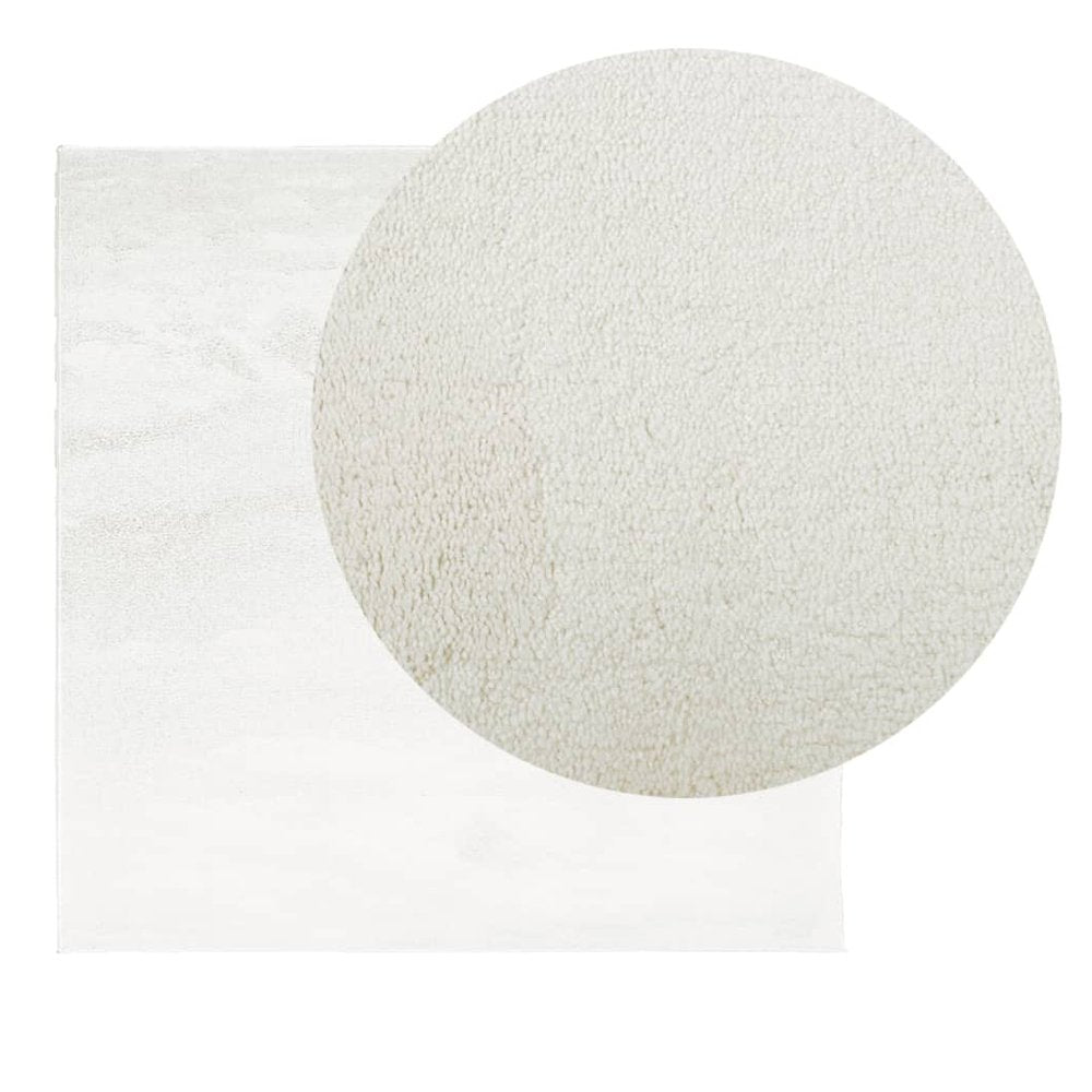 vidaXL Rug OVIEDO Short Pile Cream 120x120 cm - SILVIONIX