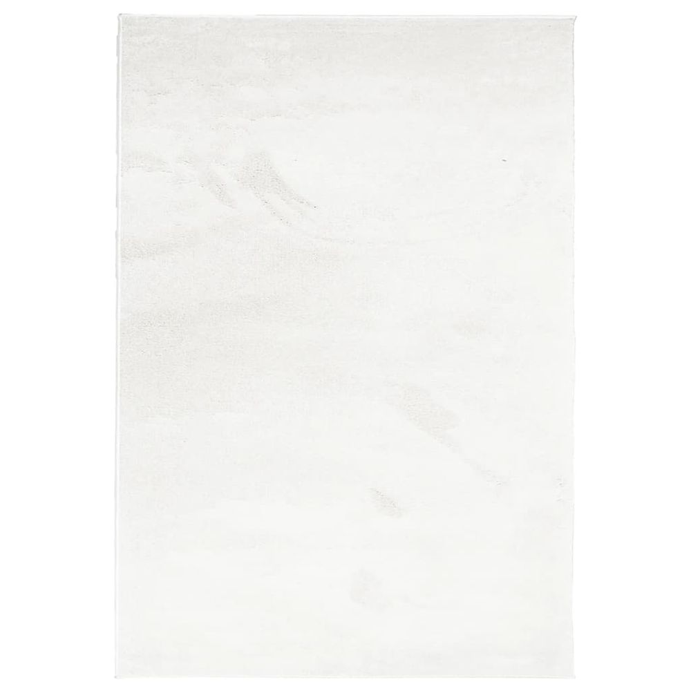 vidaXL Rug OVIEDO Short Pile Cream 140x200 cm - SILVIONIX