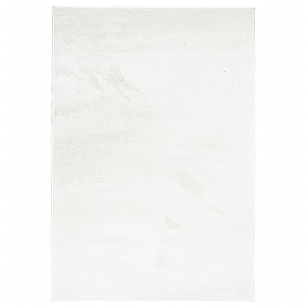 vidaXL Rug OVIEDO Short Pile Cream 160x230 cm - SILVIONIX