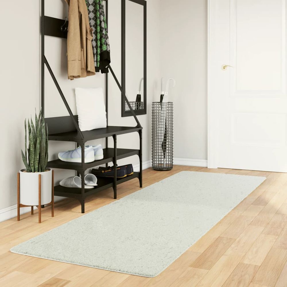 vidaXL Rug OVIEDO Short Pile Cream 80x250 cm - SILVIONIX