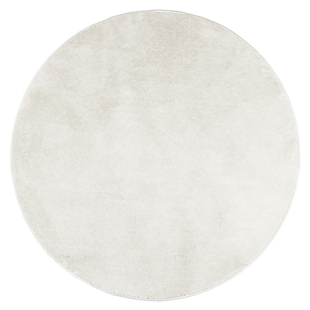 vidaXL Rug OVIEDO Short Pile Cream Ø 240 cm - SILVIONIX