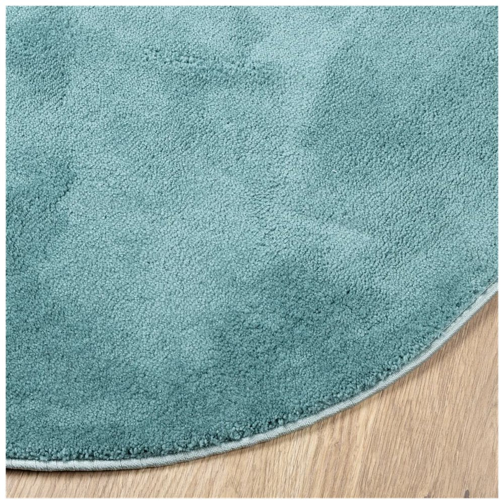 vidaXL Rug OVIEDO Short Pile Green Ø 120 cm - SILVIONIX