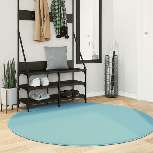 vidaXL Rug OVIEDO Short Pile Green Ø 160 cm - SILVIONIX