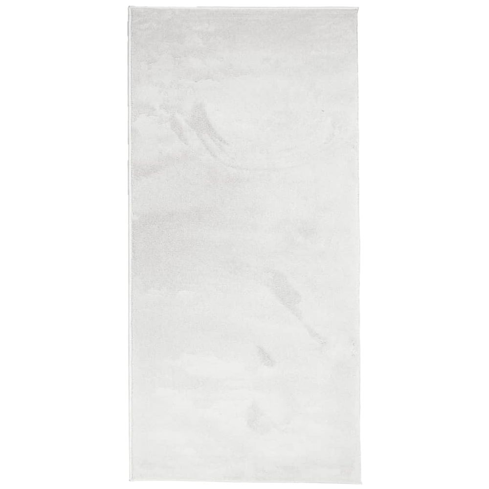 vidaXL Rug OVIEDO Short Pile Grey 100x200 cm - SILVIONIX