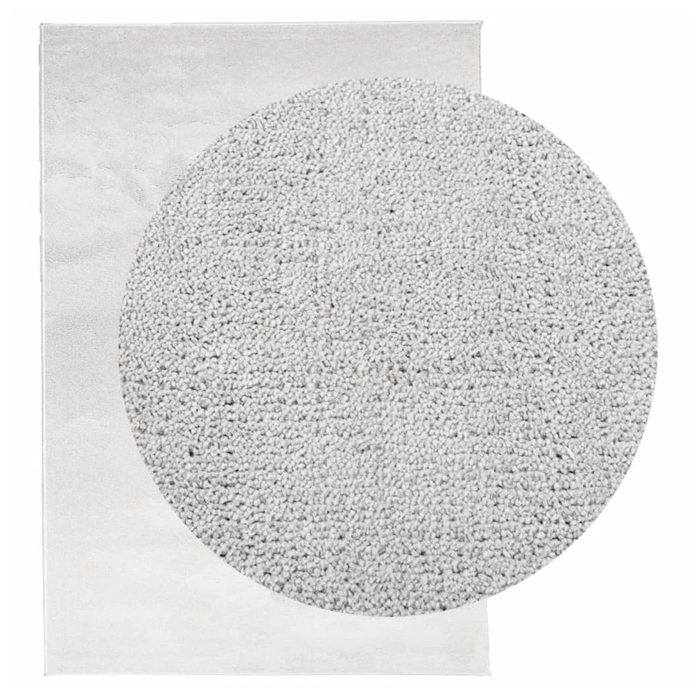 vidaXL Rug OVIEDO Short Pile Grey 120x170 cm - SILVIONIX