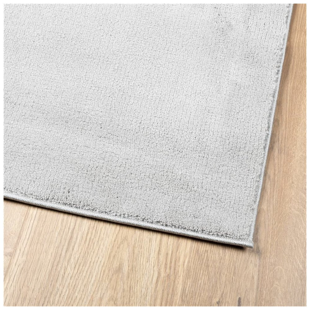 vidaXL Rug OVIEDO Short Pile Grey 160x230 cm - SILVIONIX