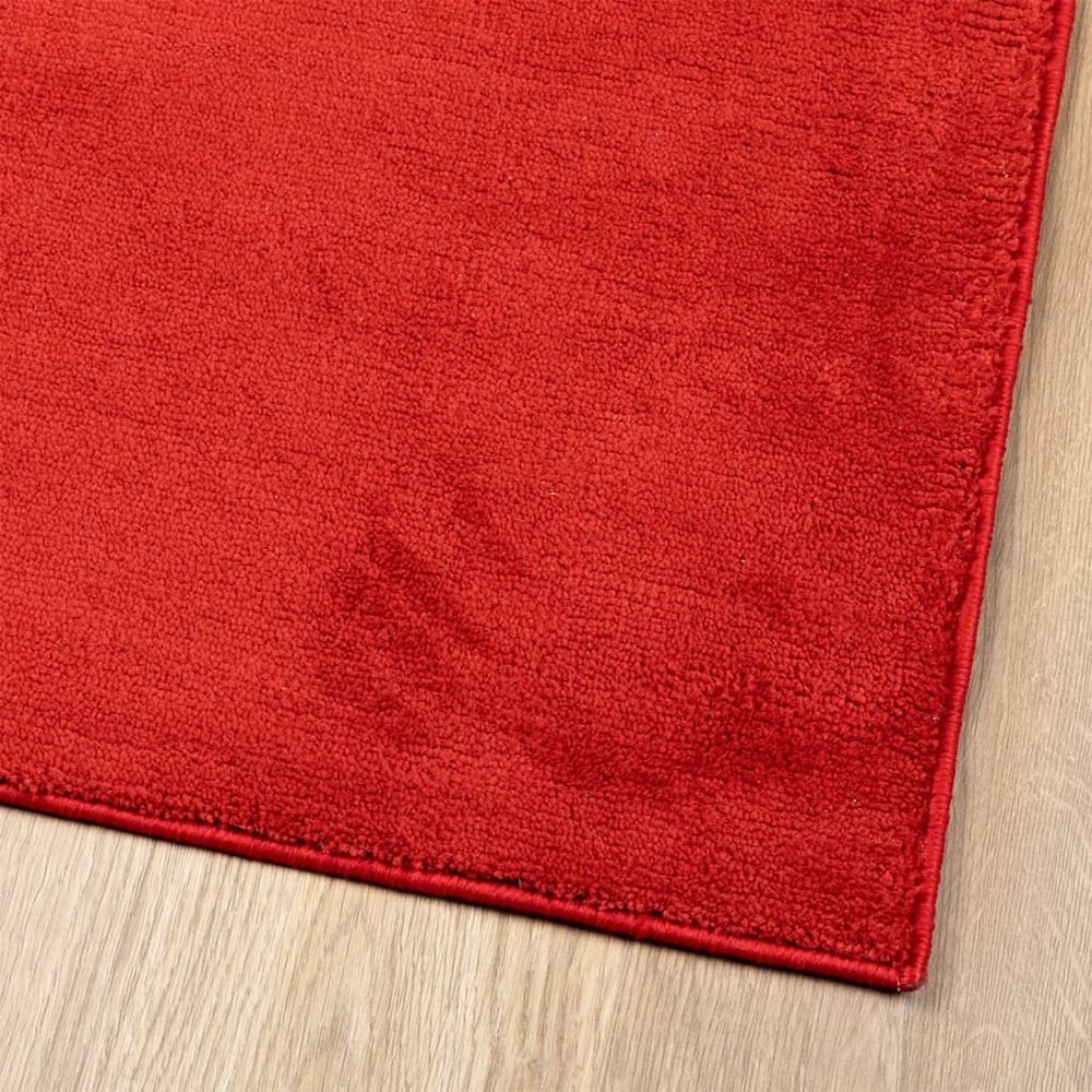 vidaXL Rug OVIEDO Short Pile Red 100x200 cm - SILVIONIX