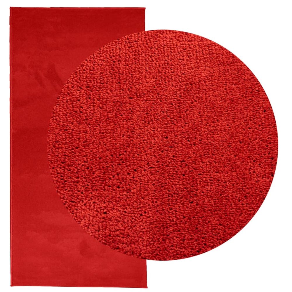 vidaXL Rug OVIEDO Short Pile Red 100x200 cm - SILVIONIX