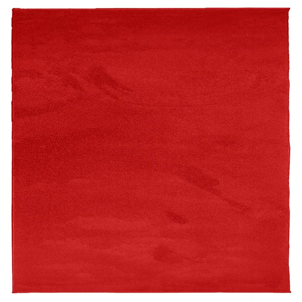 vidaXL Rug OVIEDO Short Pile Red 120x120 cm - SILVIONIX